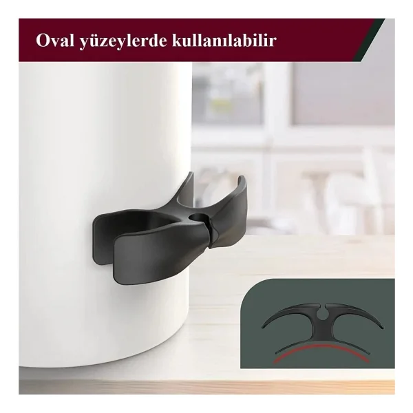 Düzenleyici Çok Amaçlı Organizer Airfryer Kablo Sarma Aparatı Yapışkanlı Kablo Sabitleyici 2 Adet - Görsel 7
