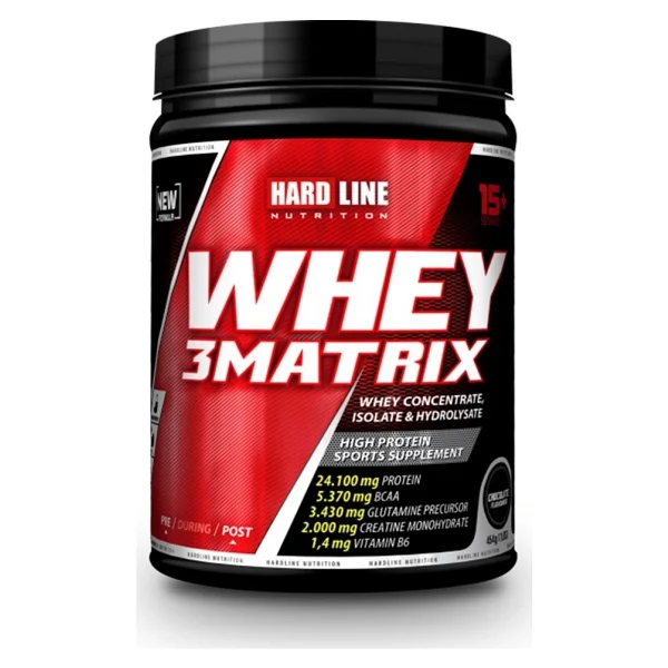 Hardline Nutrition 3 Matrix 454 Gr Çilek Aromalı Whey Protein Tozu - Görsel 2