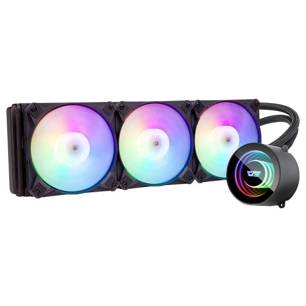 Aıgo Dx360 V2.6 Lga1700/Am4/Am5 360 Mm Argb Siyah Sıvı Soğutma - Görsel 2