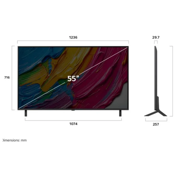 Lg 55qned80a6a 4K Ultra HD 55" 140 Ekran Uydu Alıcılı Webos Smart Qned TV - Görsel 4