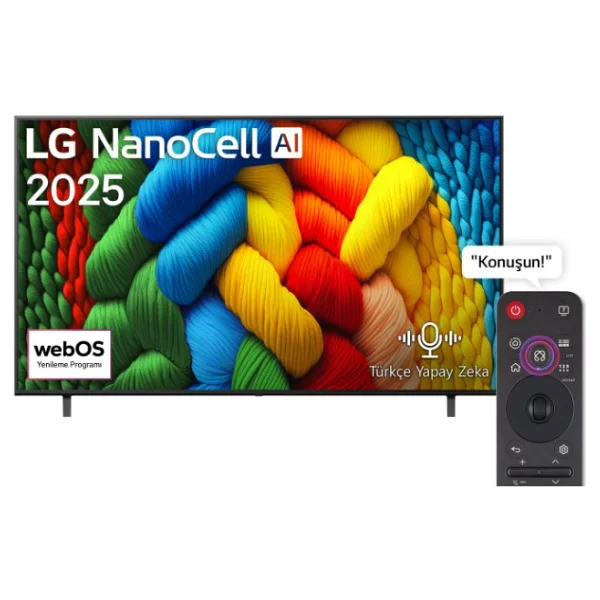 Lg Nanocell 55nano80a6b 4K Ultra HD 55'' 140 Ekran Uydu Alıcılı Webos Smart LED TV - Görsel 6