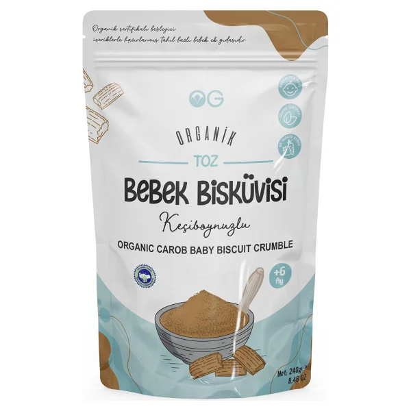 Og Natural Keçiboynuzlu Toz Bebek Bisküvisi 240 Gr - Görsel 3