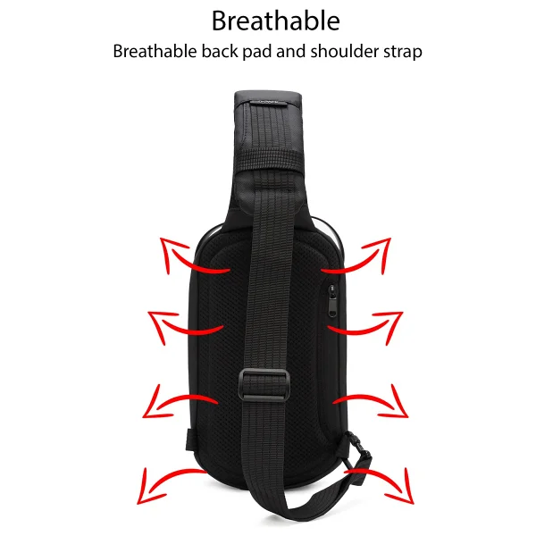 Derimod D-Pack Erkek Gri Teknolojik Kumaş Çapraz Çanta 24sbd30046f - Görsel 8
