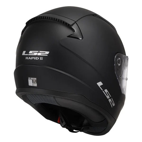 Ls2 Rapid 2 Mat Siyah Full Face Motor Kaskı - Görsel 2