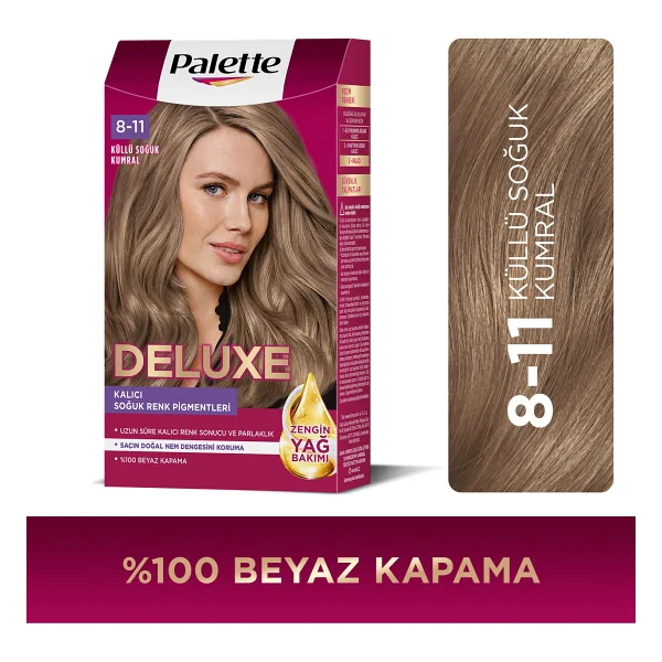 Palette Deluxe 8.11 Küllü Kumral Saç Boyası - Görsel 2