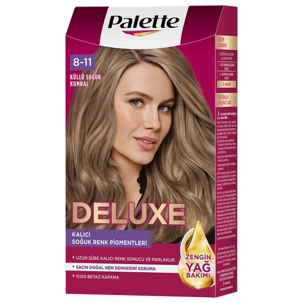 Palette Deluxe 8.11 Küllü Kumral Saç Boyası - Görsel 2