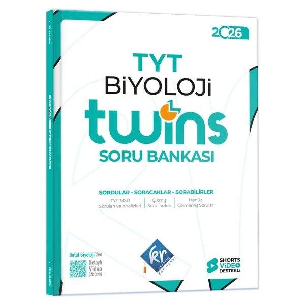 Kr Akademi Yayınları Tyt Twins Biyoloji Soru Bankası - Görsel 4