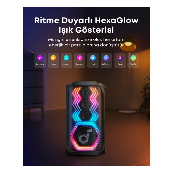 Anker Soundcore Rave 3s Mikrofonlu Bluetooth Hoparlör - Görsel 4