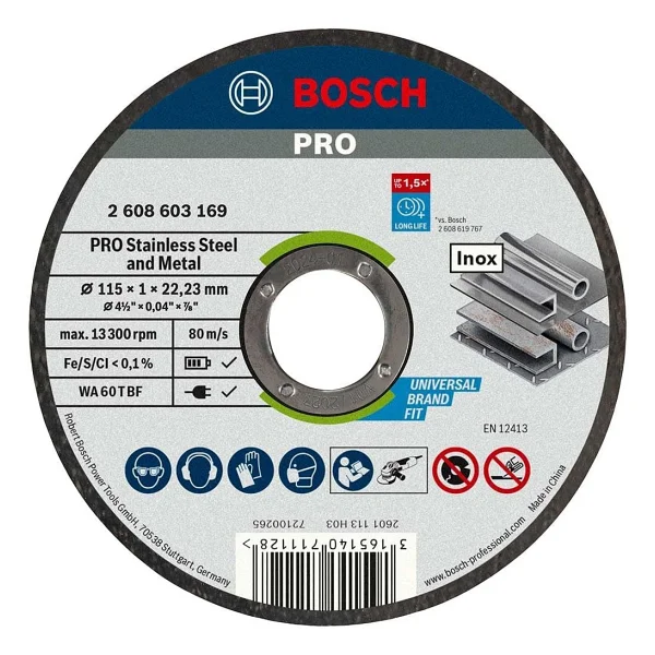 Bosch 115x1mm Sd İnox Rap.Kesme Taşı ( 25 Adet ) - Görsel 8