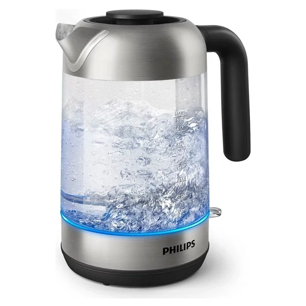Philips 5000 Serisi 1,7 Litre Cam Su Isıtıcı - Dayanıklı Cam Gövde, Otomatik Kapanma, Şık Tasarım Ve Hızlı Isıtma Özellikleri - Görsel 2