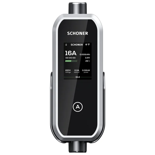 Schoner 3.5kw Taşınabilir Elektrikli Araç Şarj Istasyonu -Tak Ve Şarj Et- Wi-Fi / Bluetooth Smart 5 Metre Tip2 Kablolu - Görsel 5