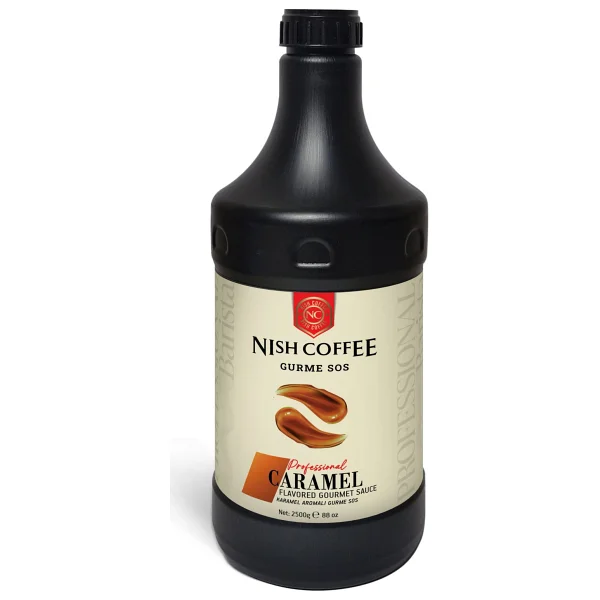Nish Coffee Karamel Aromalı Gurme Sos 500 Gr - Görsel 6