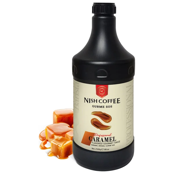 Nish Coffee Karamel Aromalı Gurme Sos 500 Gr - Görsel 2