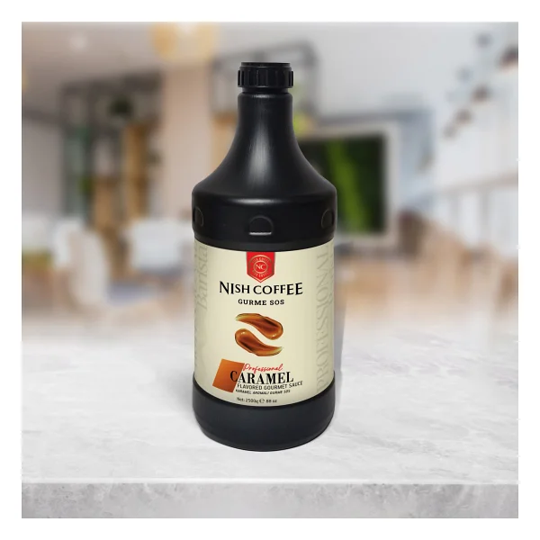 Nish Coffee Karamel Aromalı Gurme Sos 500 Gr - Görsel 3