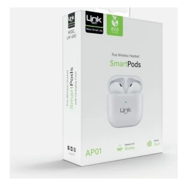 Linktech Ap01 Eco Friendly Smartpods TWS Kulak İçi Bluetooth Kulaklık - Görsel 3