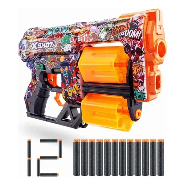 X-Shot Skins Dread 12 Mermili 31 Cm Sünger Dart Atan Silah - Görsel 7