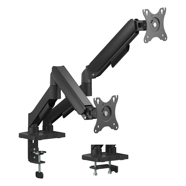 Voltix 17" - 32" Ekranlar İçin, Her Kol 9kg Taşıma Kapasiteli, Vesa Uyumlu, Çift Kol Amortisörlü Monitör Kolu, 2li Monitör Kolu - Görsel 5