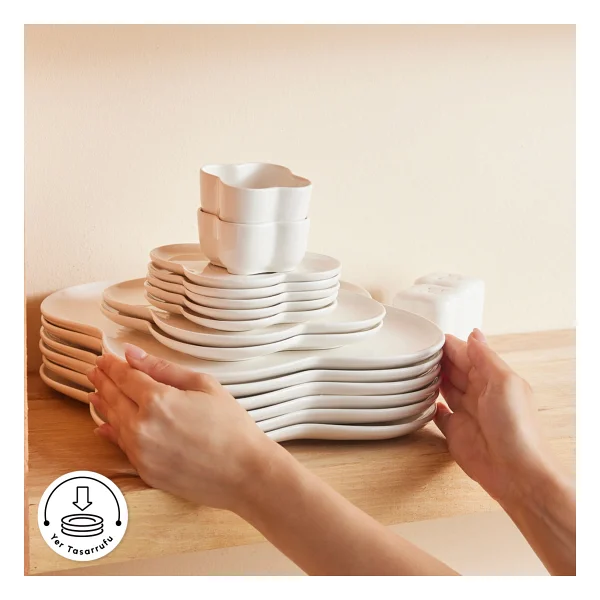 Karaca Clover 28 Parça 6 Kişilik Kahvaltı Servis Takımı - Görsel 8