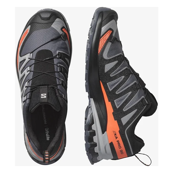 Salomon Xa Pro 3d V9 Gore-Tex L47817500 Siyah-Gri-Turuncu Erkek Outdoor Ayakkabı - Görsel 8