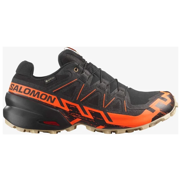 Salomon Speedcross 6 Gore-Tex L47879500 Siyah-Turuncu Erkek Koşu Ayakkabısı - Görsel 8