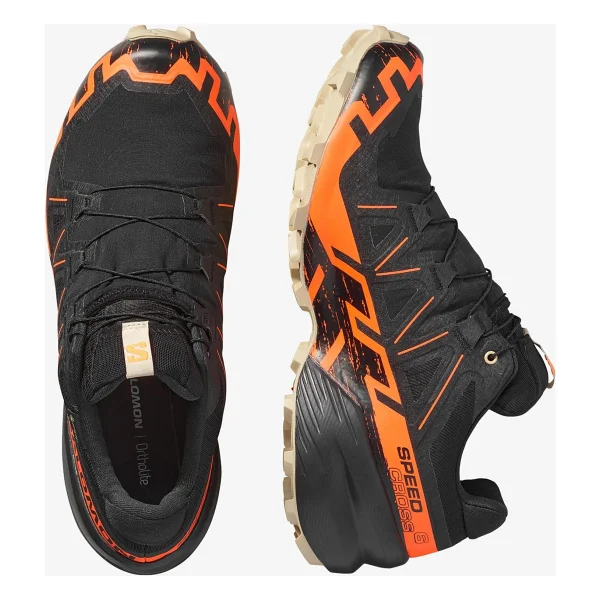 Salomon Speedcross 6 Gore-Tex L47879500 Siyah-Turuncu Erkek Koşu Ayakkabısı - Görsel 9