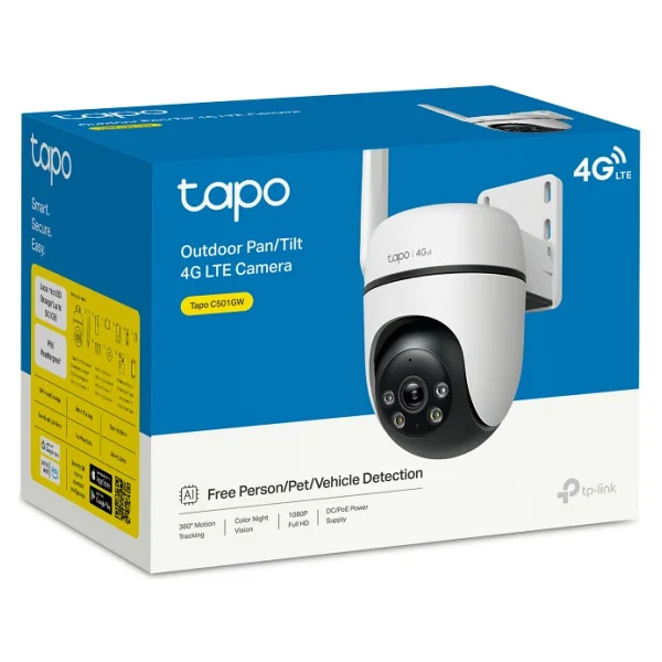 Tp-Link Tapo C501gw Speed Dome Full HD 360 Derece Gece Görüşlü Ip Güvenlik Kamerası - Görsel 4