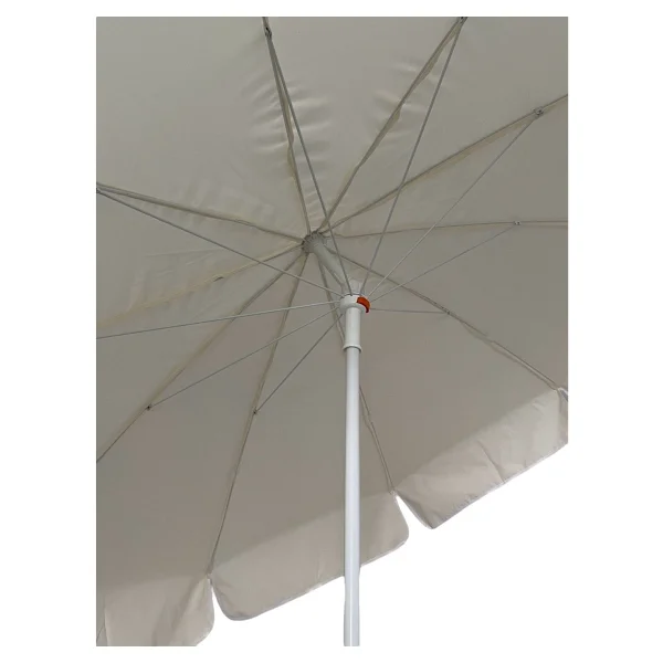 Kalın Polyester Kumaşlı 10 Telli Balkon Ve Plaj Şemsiyesi, Gri Renk - Seçenek 1 - Görsel 2