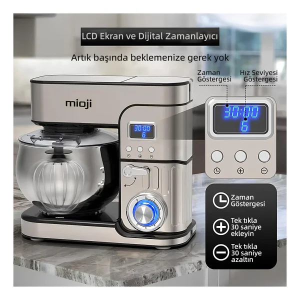 Mioji Mio MX10 1500 W 6 lt Stand Mikser - Görsel 5