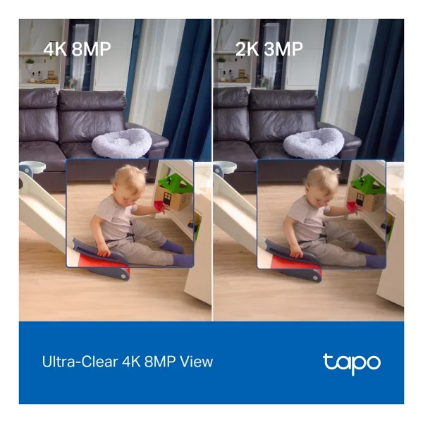 Tp-Link Tapo C260 8 Mp 360 Derece 4K Gece Görüşlü Wi-Fi Güvenlik Kamerası - Görsel 8