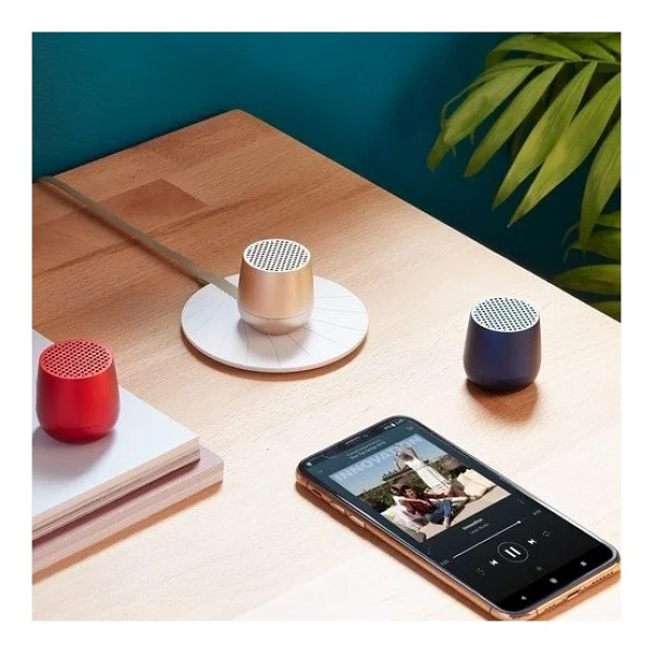 Lexon Mino Plus La125mr Metalik Kırmızı Bluetooth Hoparlör - Görsel 2
