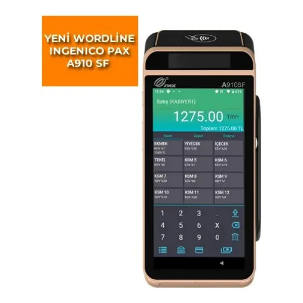Pax A910sf Yazar Kasa Pos - Görsel 3