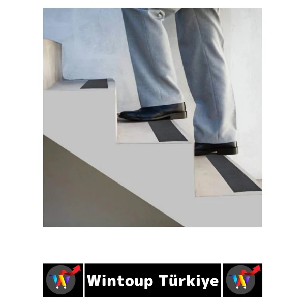 Ultra Güçlü Yapışkan Isg Iş Yeri Ev Depo Kaygan Zemin Merdiven Siyah Kaydırmaz Bant 50 Mm X 25 Metre - Görsel 3