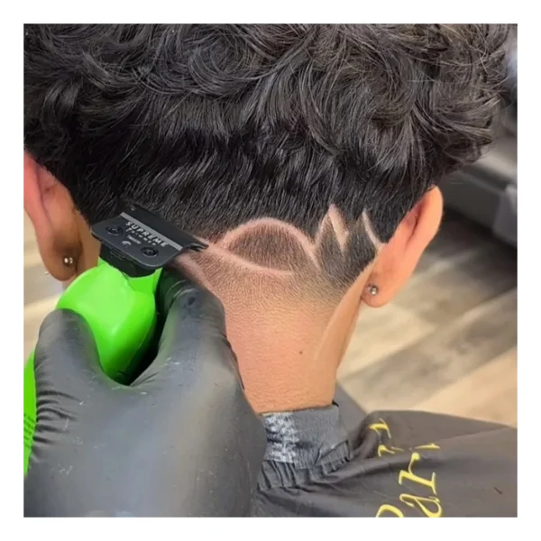 Supreme Trimmer Iguana Vader Trimmer Tıraş Makinesi Saç Sakal Kesim Çizim Dlc T Bıçak Kablosuz 7200 Rpm - Yeşil - Görsel 3