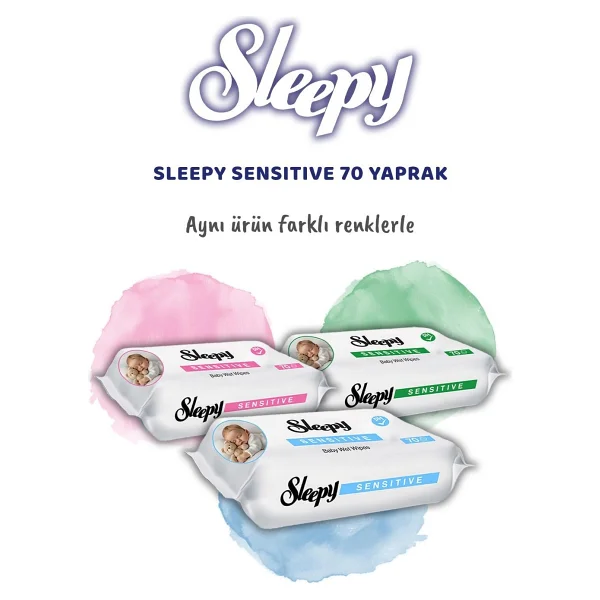 Sleepy Sensitive 70 Yaprak Islak Mendil - Görsel 5