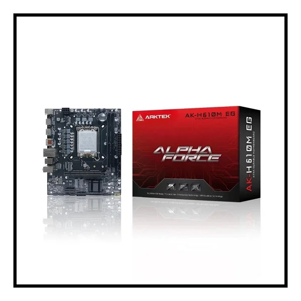 Arktek Ak-H610m Eg Intel Lga1700 DDR4 Micro Atx Anakart - Görsel 10