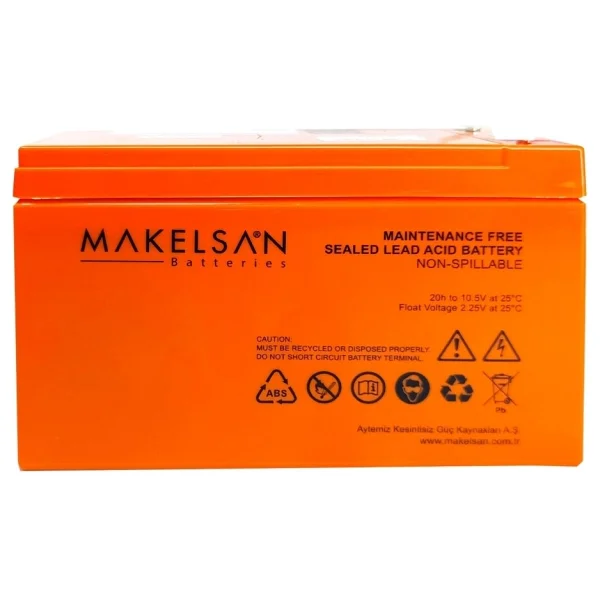 Makelsan 12v 9ah, Bakımsız, Kuru Akü. Ups İçin Uygundur. - Görsel 10