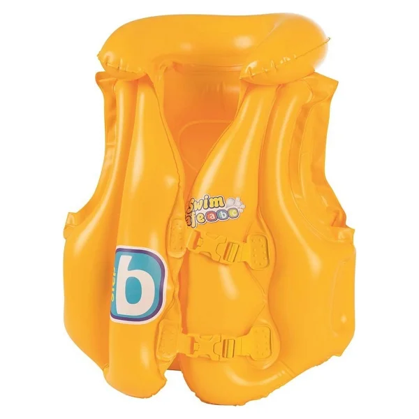 Bestway Sarı Can Yeleği 3+ Yaş Çocuk 51x46 Cm Şişme Yaka Çift Kopçalı Güvenli Tasarım - Görsel 8