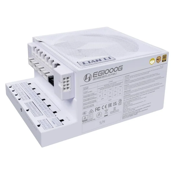 Lian Li Edge Gold Eg1000g Gen5.1 1000 W Beyaz Power Supply - Görsel 4