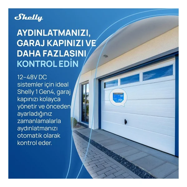 Shelly 1 Gen4 Wi-Fi Akıllı Röle - Görsel 5
