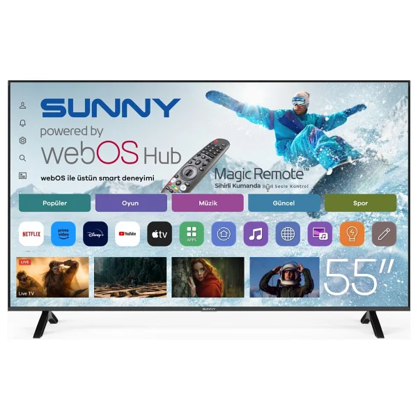 Sunny Sn50fmn252 4K Ultra HD 50" 127 Ekran Uydu Alıcılı Webos Smart LED TV - Görsel 10