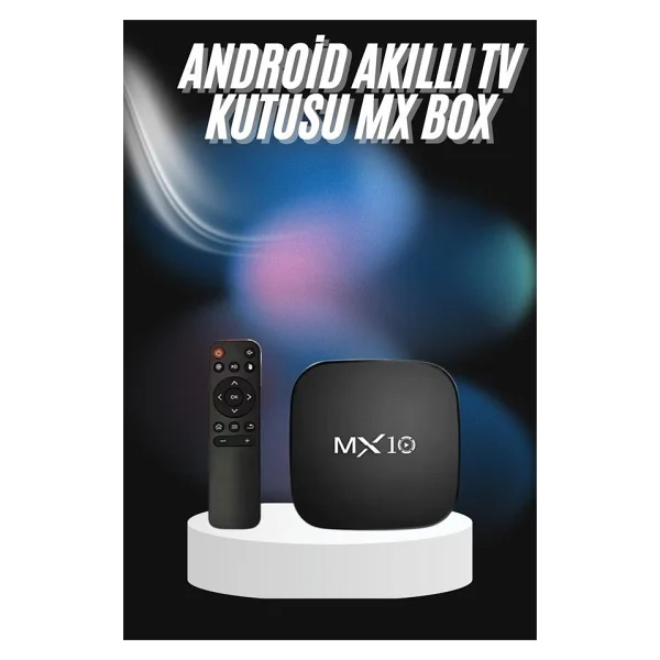 2.4g Wi-Fi TV Box Medya Oynatıcı TV Uyumlu Mx Box Kutusu Android TV - Görsel 2