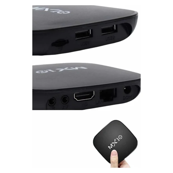 2.4g Wi-Fi TV Box Medya Oynatıcı TV Uyumlu Mx Box Kutusu Android TV - Görsel 4
