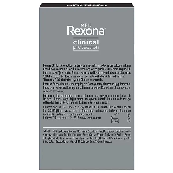 Rexona Men Clinical Protection Active Fresh 45 Ml Erkek Stick Deodorant - Görsel 8