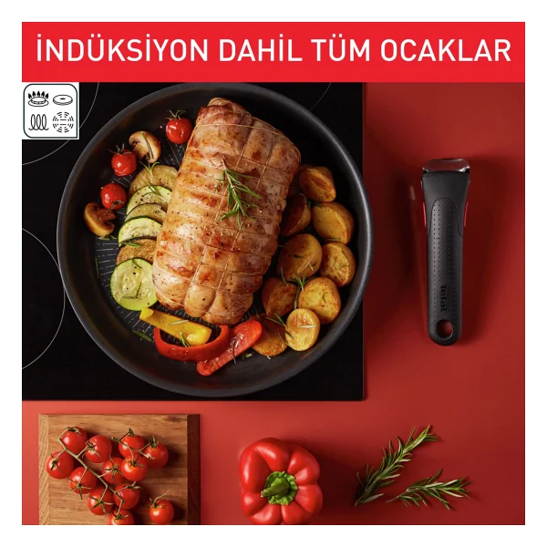 Tefal Ingenio Excellence Titanyum 6x 12 Parça Büyük Tava Tencere Seti - Görsel 8