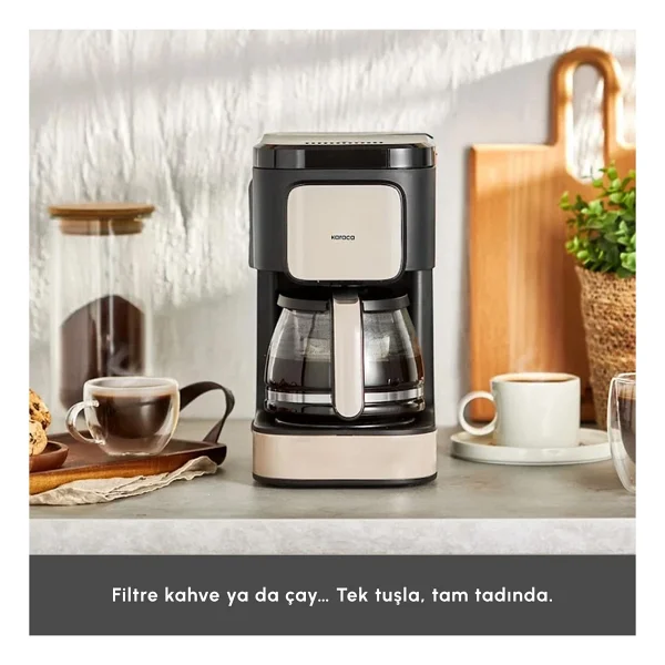 Karaca Just Coffee Aroma 2in1 Çay Ve Filtre Kahve Makinesi - Görsel 3
