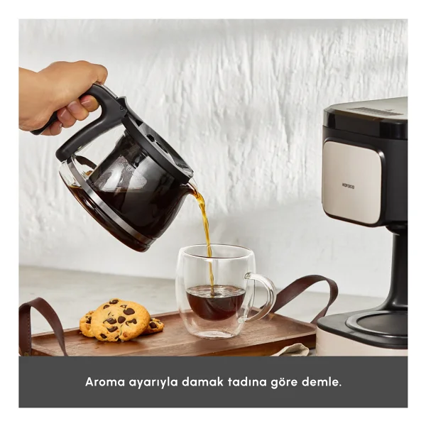 Karaca Just Coffee Aroma 2in1 Çay Ve Filtre Kahve Makinesi - Görsel 4