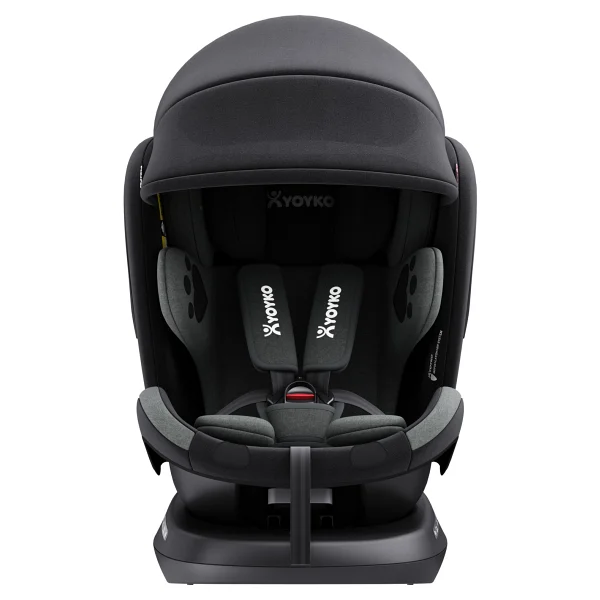 Yoyko Bear 360° Dönebilir Yatabilir Isofix Gri 0-36 Kg Oto Koltuğu - Görsel 5