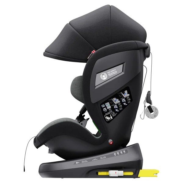 Yoyko Bear 360° Dönebilir Yatabilir Isofix Gri 0-36 Kg Oto Koltuğu - Görsel 8