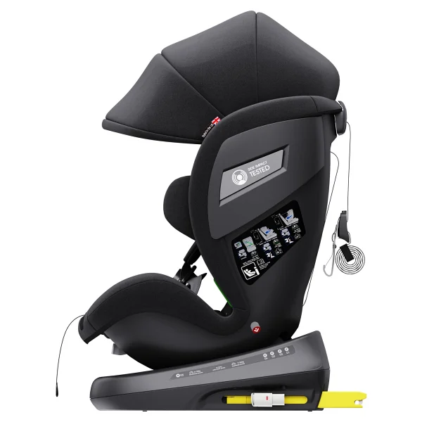 Yoyko Bear 360° Dönebilir Yatabilir Isofix Siyah 0-36 Kg Oto Koltuğu - Görsel 5