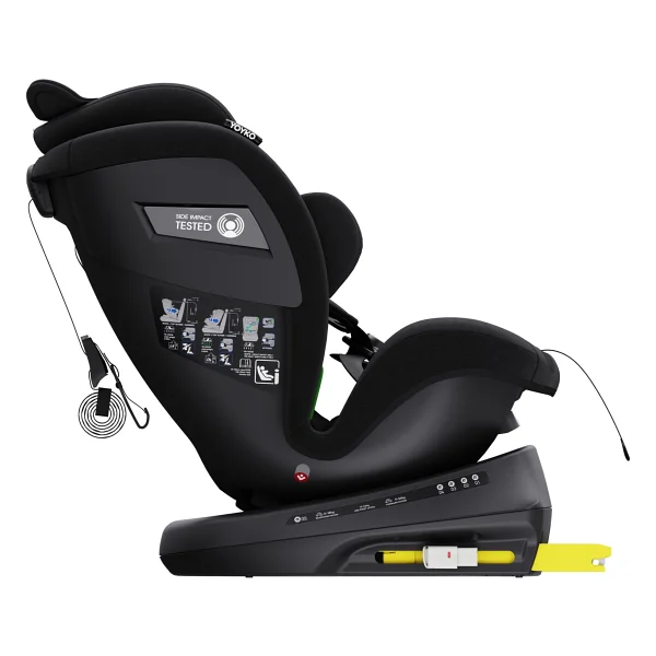 Yoyko Bear 360° Dönebilir Yatabilir Isofix Siyah 0-36 Kg Oto Koltuğu - Görsel 9